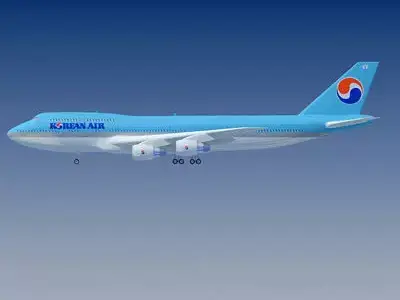 Korean Air Boeing 747 3D model