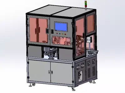 Automatic Assembly Machine for Valve Bodies and O-rings 3D model