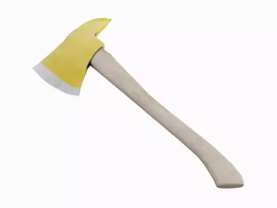 Fire Axe 02 Low-poly 3D model