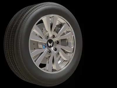 Scorpio N alloy wheel Low-poly 3D model