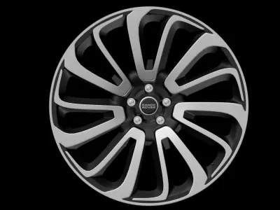 Range Rover Turbine Alloy Rim 3D model