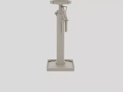 Industrial Factory Drum Pump Stand for 3D print 3D model