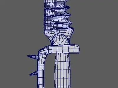 Gaming Knife 3D model