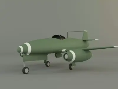 Nakajima Kikka jet aircraft 3D model