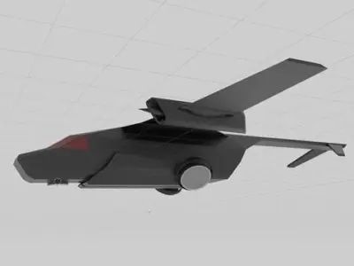 Sci-Fi Carrier HF-50 Free low-poly 3D model