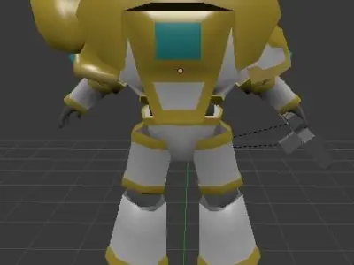 Galactic Paladin Commander Low-poly 3D model