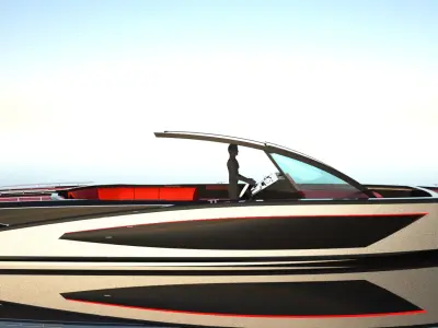 Designed 35 Foot Open Boat 3D model