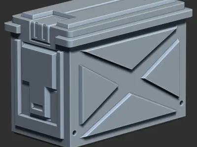 Sci-Fi Box Base Mesh Vol 1 Low-poly 3D model