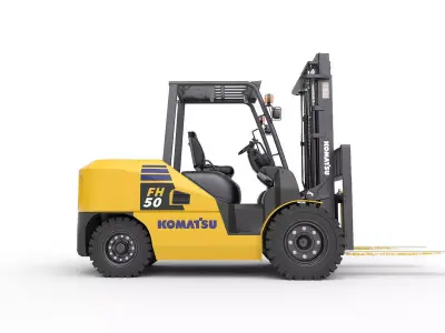forklift  3D model from CGTrader