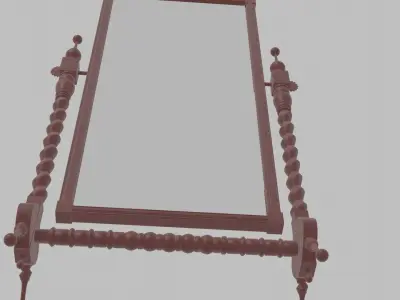 Antique mirror 3D model