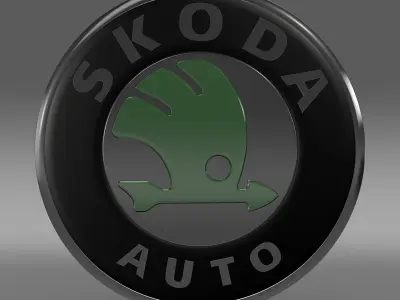 Scoda old logo 3D model