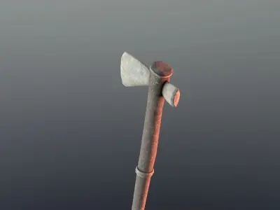 Axe - Bone Low-poly 3D model