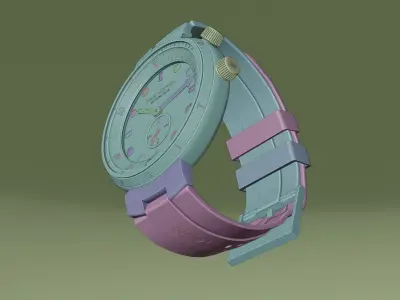 Watch 3D Model Photorealistic  Low-poly 3D model