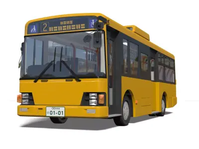 transit bus 3D model