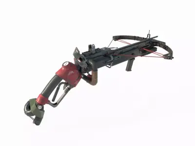 Wasteland style weapon crossbow 3D model