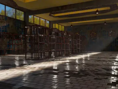 ABANDONED WAREHOUSE 2 3D model