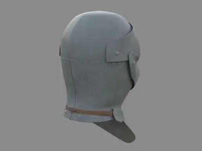 Medieval Helm Free low-poly 3D model