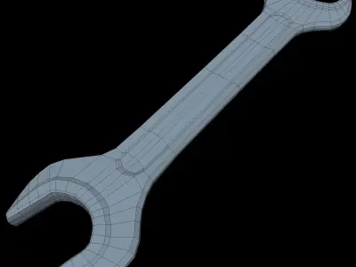 Wrench Low SM Free low-poly 3D model
