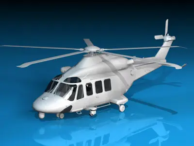 AW139 coastguard 3D model