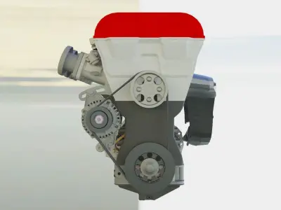 Mazda BPZE Engine  4 cylinder 16v mx5 3D model
