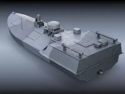 Ukrainian Sea Baby Maritime Drone Low-poly 3D model