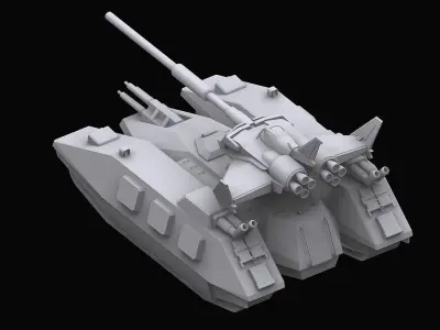 Gundam EF Magella attack model 3D model