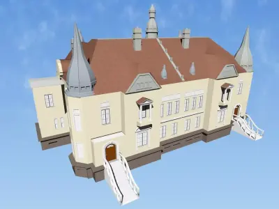 Historic mansion model 3D model