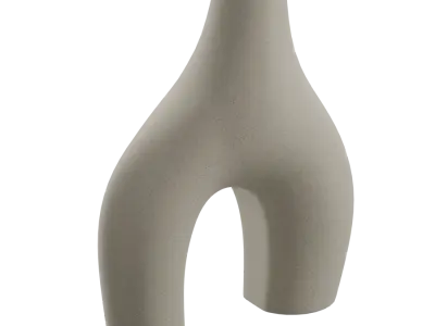  Abstract Organic Ceramic Vase Model 