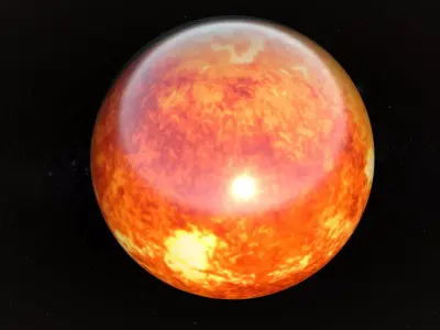 Sun 3D Model 8K Free low-poly 3D model