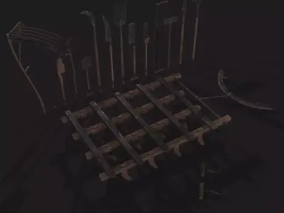 15 Medieval Farmers Tools and Plow Pack