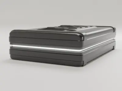 Sci-Fi Case 3 Low-poly 3D model