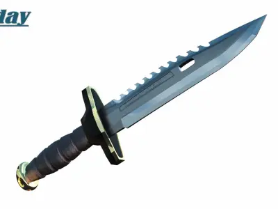 hunter knife 3D model