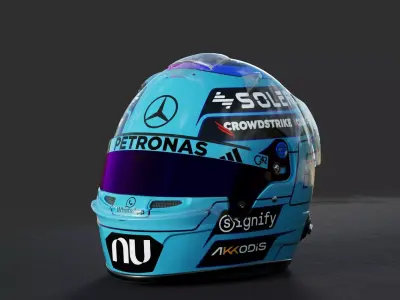 F1 George Russel Helmet 2026 3D model