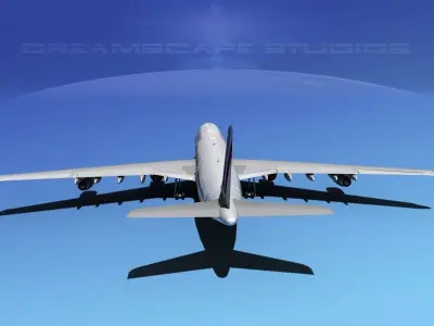 Airbus A340-600 Air France 3D model purchase