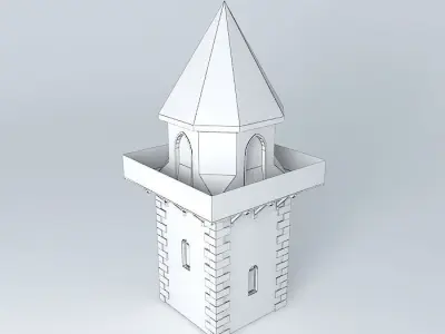 tower with roof Free 3D model