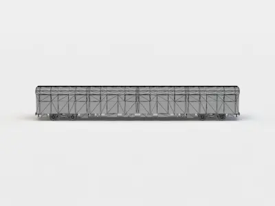 Subway train Low-poly 3D model get