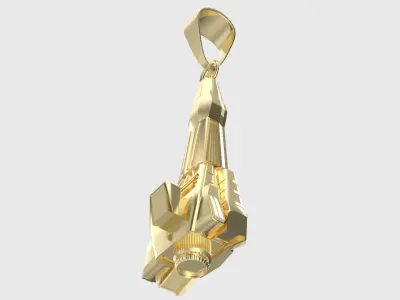  Space Ship Pendant 