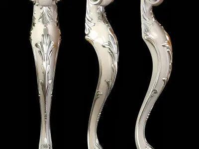 Classic leg 029 3D model
