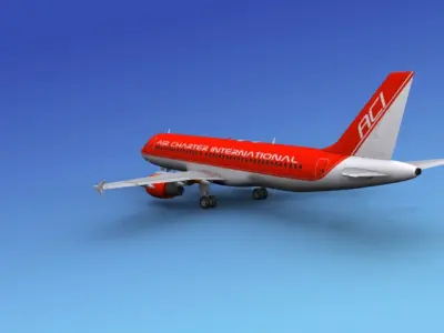 Airbus A320 Air Charter Intl 2 3D model