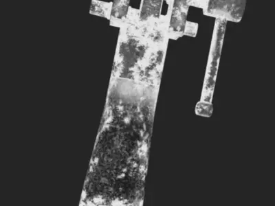 Morsa old hammer Low-poly 3D model