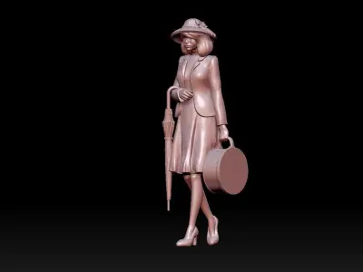 woman 3D print model 3