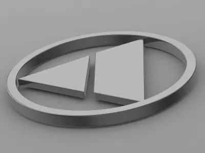 autobianchi logo 3D model by 3dlogoman