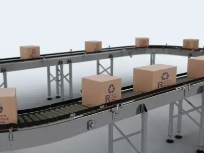 3D Conveyor Belt 3D model