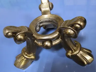 stand brass candle holder from late century 3D print model