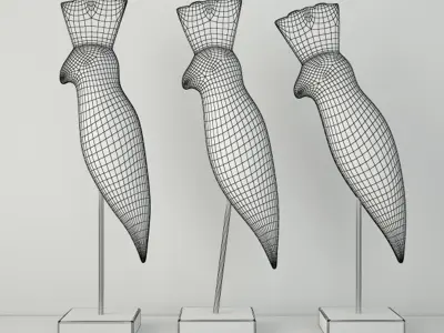 Decorative Mittus 2 3D model