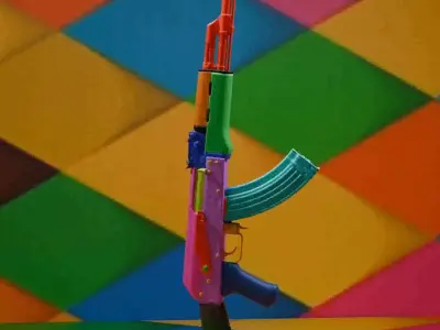 ak47 color  Free 3D model