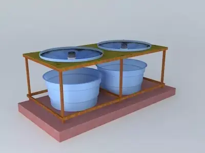 Bed cultivation for duckweed Free 3D model