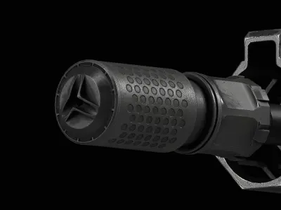 KAC Suppressor QDC MCQ-PRT Low-poly 3D model
