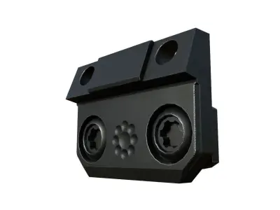 Side Scout Mount MCX Tactical PBR Low Poly Low-poly 3D model