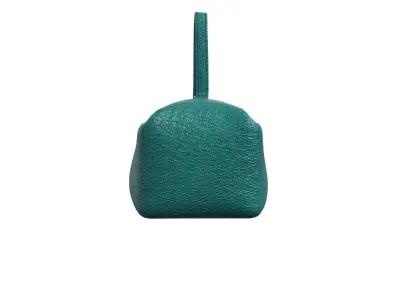 Blue green Leather Box Bag 3D model